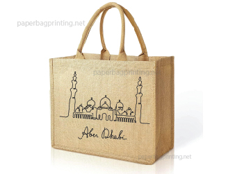 customized jute shopping bag with high quality printing service