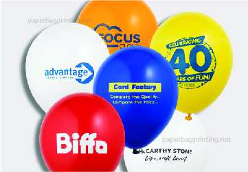 balloon with screen printing